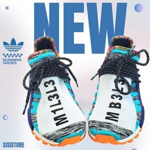 NEW Adidas Pharrell Williams NMD Human Race Trail Solar Pack Sneakers Men's Sz 5